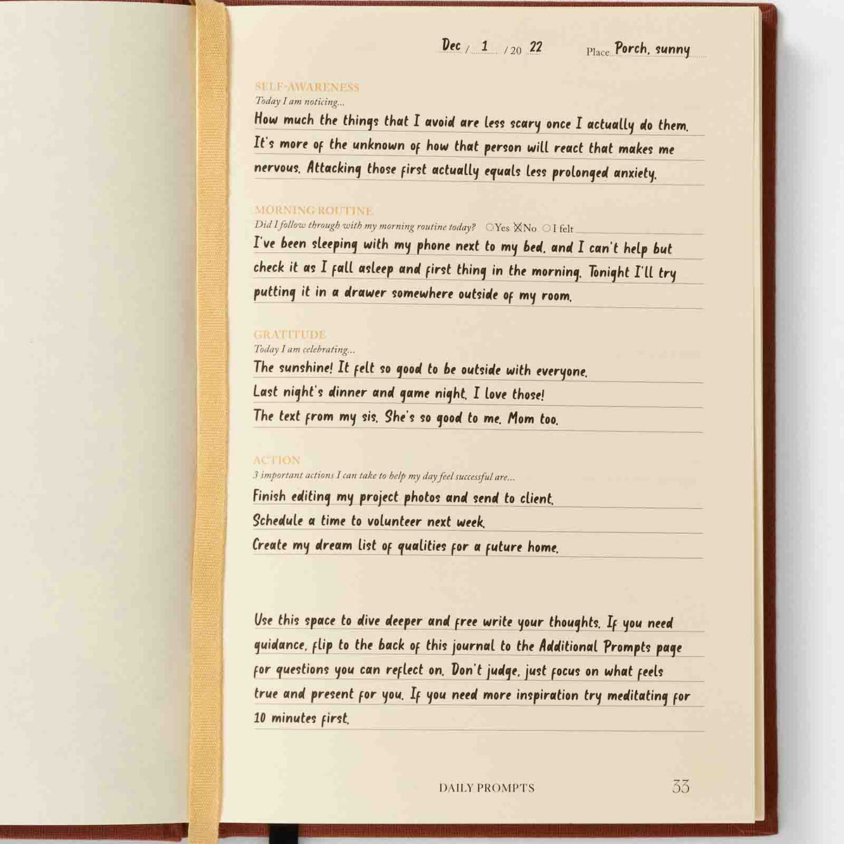 Notes to Mindfulness Journal One Year Bundle | Chelsea Kauai x