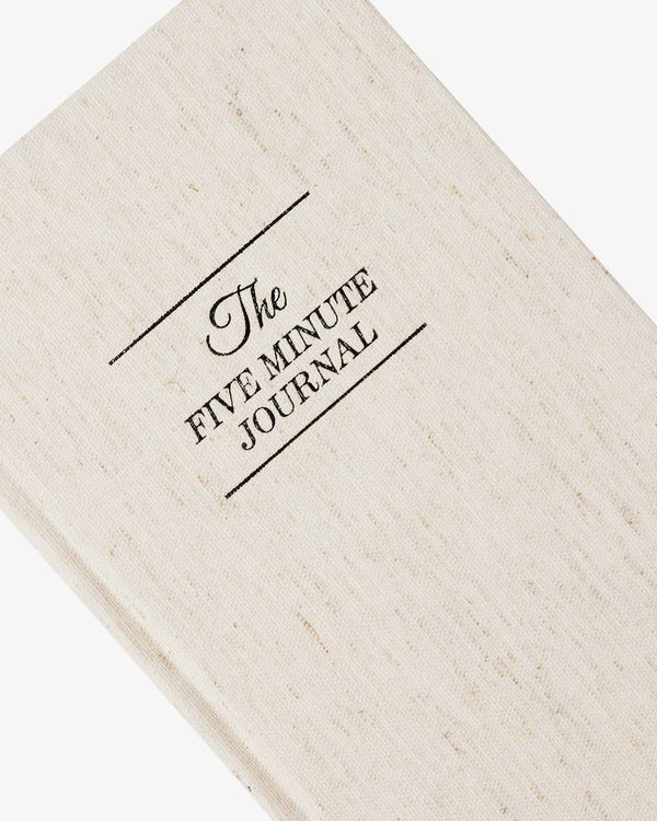The Five Minute Journal Gratitude Journal by Intelligent Change - Original Linen Guided Journaling