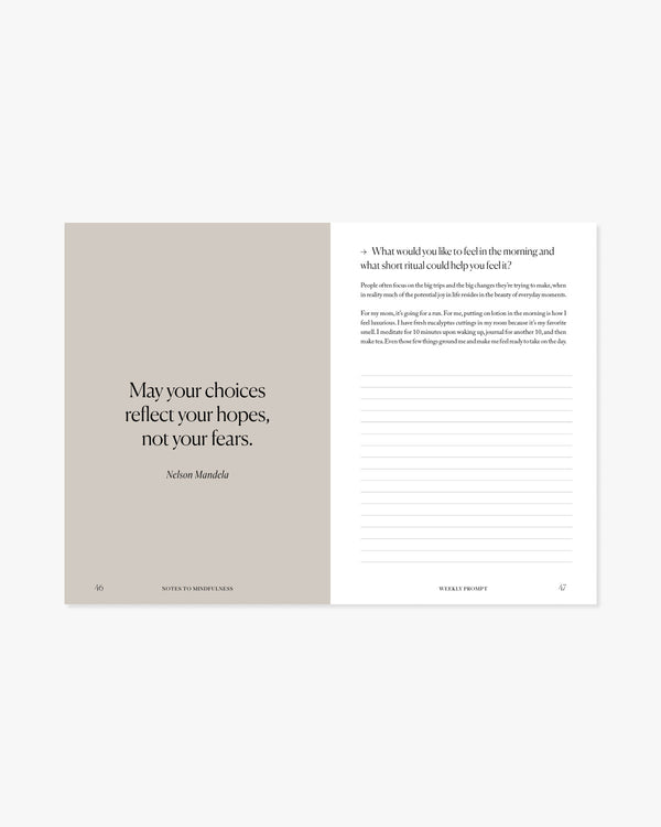 Notes to Mindfulness Journal (Downloadable) - Digital Version Stone Black