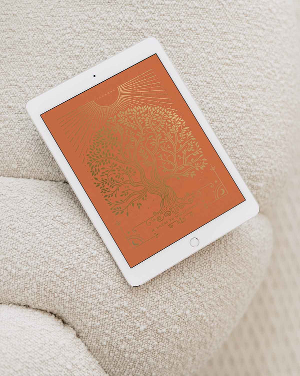 Notes to Mindfulness Journal (Downloadable) - Digital Version Sunset Orange