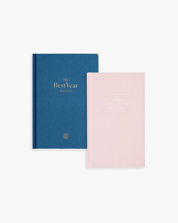 Make this coming year the best one ever with the New You bundle. The Five Minute Journal and Best Year Journal will help you develop an attitude of gratitude, build a growth mindset, set authentic goals, create a clear action plan you will stick to, and make your dream life a reality.