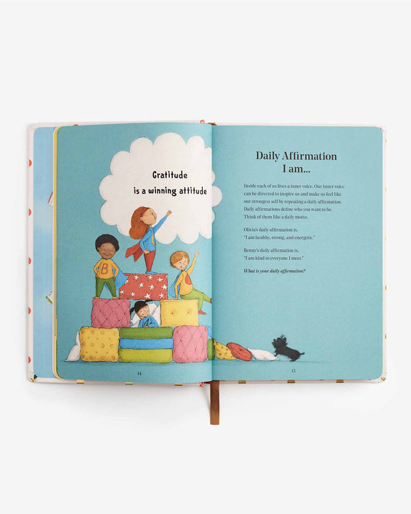 The five minute journal for kids – gratitude journal for children – diary to practice mindfulness and developing a positive attitude, learn new words, weekly challenges, reflect on learnings