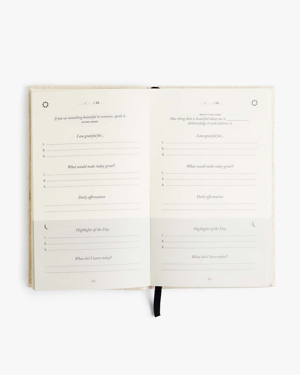 The Five Minute Journal Gratitude Journal by Intelligent Change - Original Linen