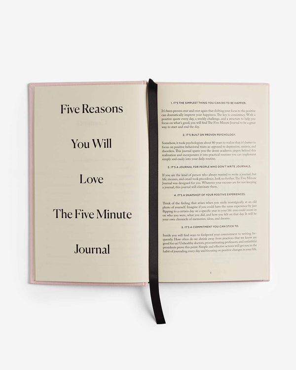 THE FIVE MINUTE JOURNAL — LEISURE & JOIE