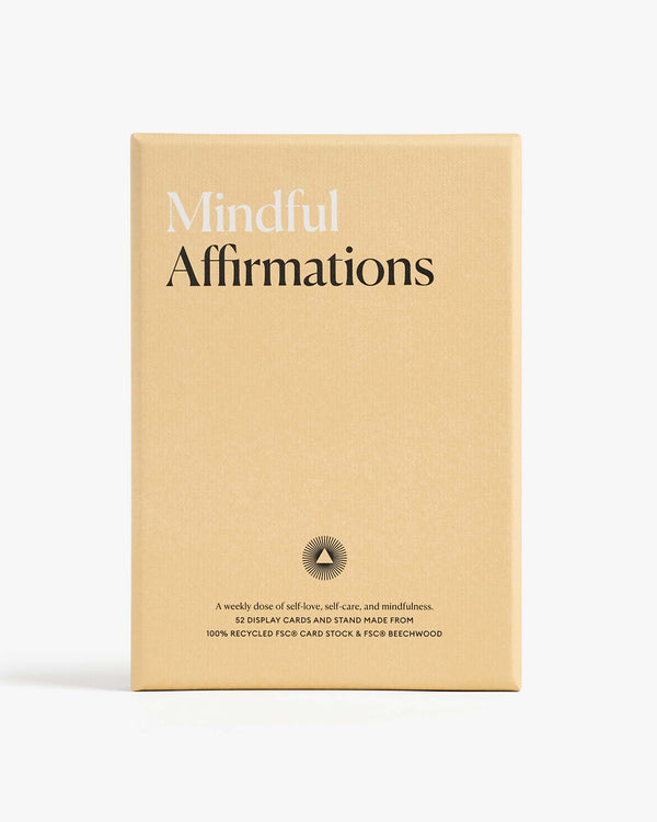 mindful affirmations cards for self-love, self-care, and mindfulness; daily positive affirmations by intelligent change