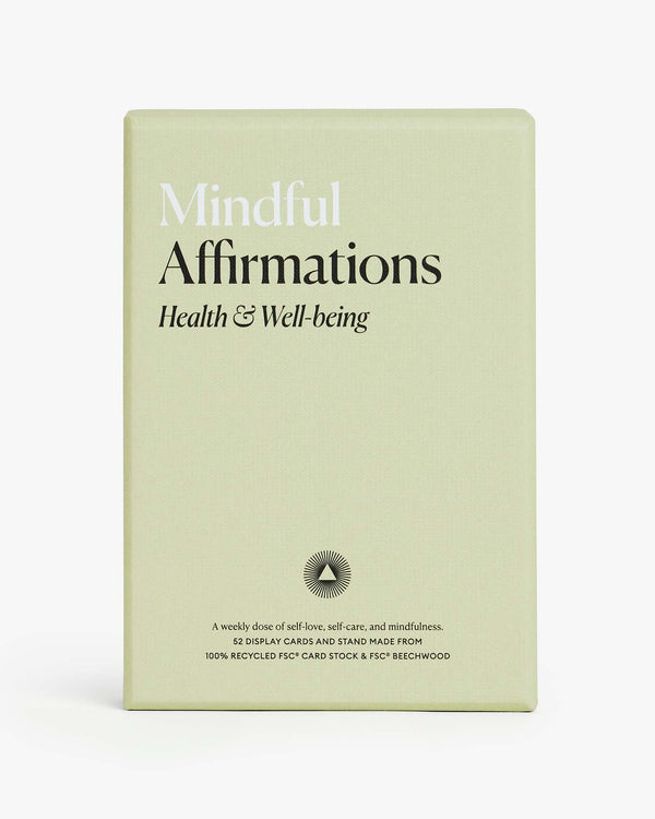 Mindful Affirmations for Health and well-being by Intelligent Change. Based on positive psychology. 52 weekly affirmation cards to boost love and self-love.