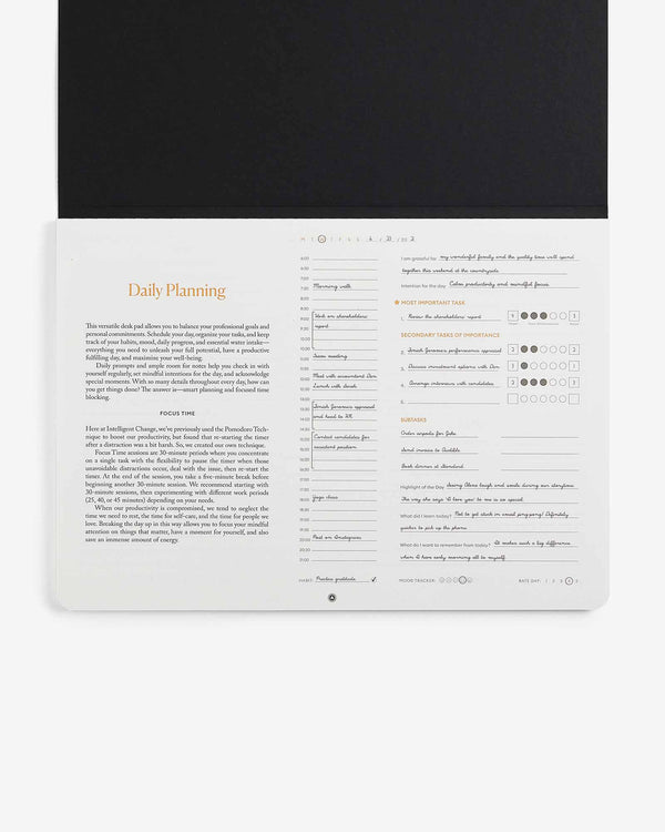 daily productivity desk padd organizer planner planning calendar office desk organizer intelligent change