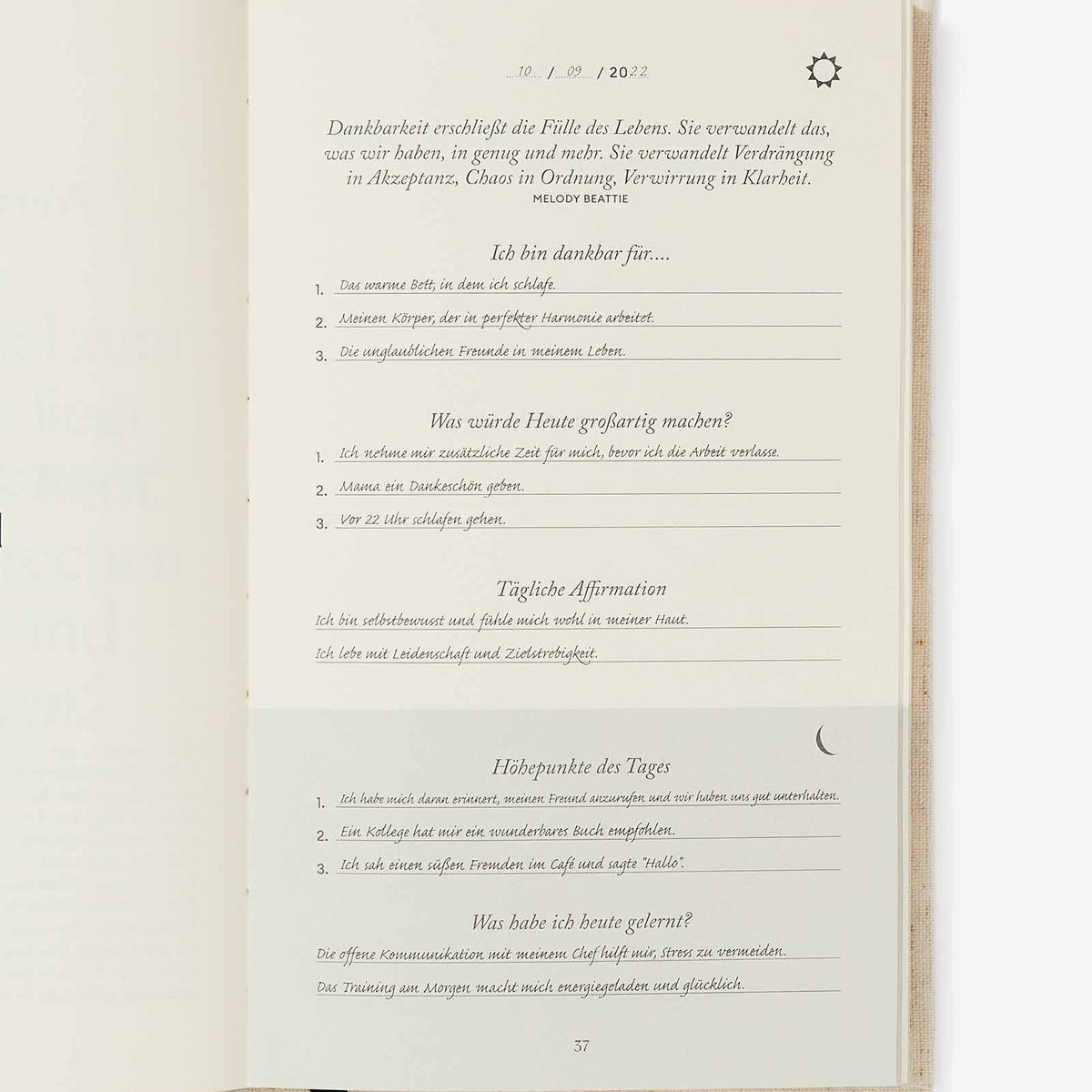 Das F nf Minuten Journal German Five Minute Journal Intelligent Change Das f nf minuten journal german five minute journal intelligent change