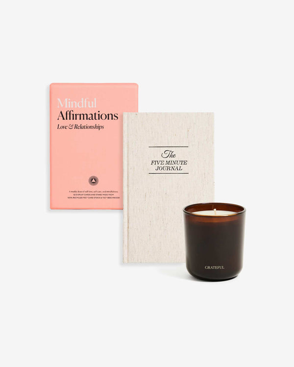 Morning & Night Ritual Bundle: Five Minute Journal, Night Notes Journal,  Candle – Intelligent Change