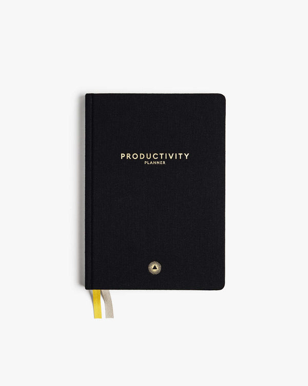 Productivity Planner Guided Structure Daily Planner to increase productivity stop procrastination and get more done in less time. Productivity journal.